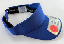 Load image into Gallery viewer, Lids Sun Visor - 110 Mini Pique Adjustable Adult Comfort Flex-Fit Visor Cap Blue