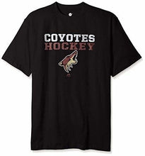 Load image into Gallery viewer, NHL Arizona Coyotes Hockey Men's Licensed Screen Print T-Shirt, Black Big & Tall