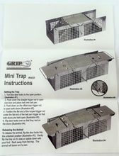 Load image into Gallery viewer, Small Animal Trap Mini Rodent Trap Chipmunks Squirrels Rats Voles Pest Control