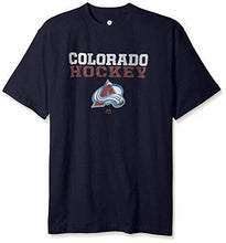 Load image into Gallery viewer, NHL Colorado Avalanche Hockey Men's Licensed Screen Print Tee, Navy, Big & Tall