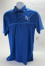 Load image into Gallery viewer, MLB Kansas City Royals Men's Polo with TX3 Cool Fabric, Royal Blue, Small