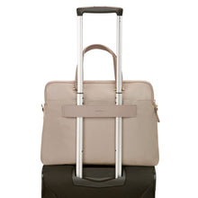 Load image into Gallery viewer, Samsonite Zalia Organized Bailhandle Carry-On Bag, Laptop Travel Purse Beige New