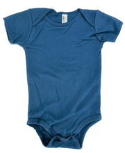 Load image into Gallery viewer, 6 Pack - American Apparel Organic Short-Sleeve Onesie, Blue, 12-18 Months New