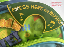 Load image into Gallery viewer, Beat Bugs 16" Bookbag, All You Need is Love, Front Pocket & Mesh Side Pockets