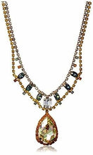 Load image into Gallery viewer, Tova Vintage Victoria Inspired Necklace, Multicolored Crystals Adjusts to 19.5"