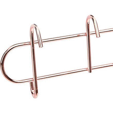 Load image into Gallery viewer, Hook Rack for Wall Grid Panel, Universal 4 Hook Attachment, 10in Rose Gold - New