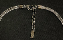 Load image into Gallery viewer, Tova Gunmetal Snowflake Necklace, Cubic Zirconia Diamonique Simulated Diamonds