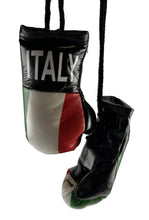 Load image into Gallery viewer, Mini Boxing Gloves ITALY Country Flag National Pride MMA Locker Car Mirror Décor