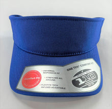 Load image into Gallery viewer, Lids Sun Visor - 110 Mini Pique Adjustable Adult Comfort Flex-Fit Visor Cap Blue