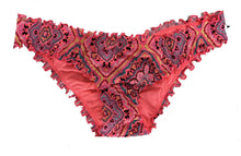 Load image into Gallery viewer, Women's Wave Ruffle Cheeky Bikini Bottom - Shade & Shore™ Coral Print S