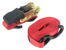 Load image into Gallery viewer, 40 Ratchet Straps - 1"x15' Rubber Coated S Hook Ratcheting Handle Quick Release