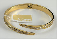 Load image into Gallery viewer, Michael Kors Matchstick Pave Gold-Tone Cuff Bracelet, 14K Gold Plating