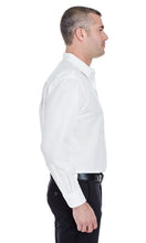 Load image into Gallery viewer, Ultra Club Men's Long Sleeve Button Down Dress Shirt Whisper Elite Twill - White