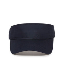 Load image into Gallery viewer, Navy Sun Visor Comfort Fit Adjustable Visor Cap Open Hat Unisex Adult
