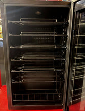 Load image into Gallery viewer, Wine Enthusiast VinoView 36-Bottle Black Stainless Steel Wine Cellar SCRATCH AND DENT
