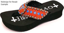 Load image into Gallery viewer, 24 Pack Case Lot for Resale Gypsy Soule Sandals 1" Flats Comfort Heel Flip Flops - BLACK