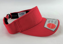 Load image into Gallery viewer, Lids Sun Visor - 110 Mini Pique Adjustable Adult Comfort Flex-Fit Visor Cap Red
