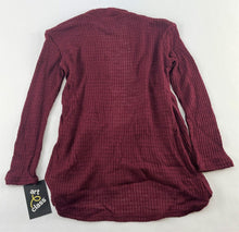 Load image into Gallery viewer, Girls' Art Class™ Long Open Burgundy Cardigan with Pockets, Open Sweater - New