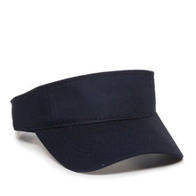 Load image into Gallery viewer, Navy Sun Visor Comfort Fit Adjustable Visor Cap Open Hat Unisex Adult
