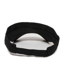 Load image into Gallery viewer, Black Sun Visor Comfort Fit Adjustable Visor Cap Open Hat Unisex Adult
