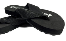 Load image into Gallery viewer, 24 Pack Case Lot for Resale Gypsy Soule Sandals 1" Flats Comfort Heel Flip Flops - BLACK