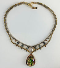 Load image into Gallery viewer, Tova Vintage Victoria Inspired Necklace, Multicolored Crystals Adjusts to 19.5"
