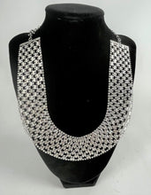 Load image into Gallery viewer, Daniela Swaeba Necklace, Rhodium Plated Silver Lustrous Collar Necklace