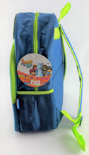 Load image into Gallery viewer, Beat Bugs 16" Bookbag, All You Need is Love, Front Pocket & Mesh Side Pockets