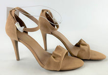 Load image into Gallery viewer, Women's Sandi Ruffle Heel Sandal Pumps - A New Day™ Taupe 9.5