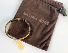 Load image into Gallery viewer, Michael Kors Matchstick Pave Gold-Tone Cuff Bracelet, 14K Gold Plating