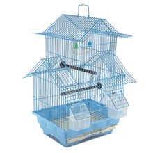 Load image into Gallery viewer, Bird Cage 18" Hanging Wire Bird House BLUE