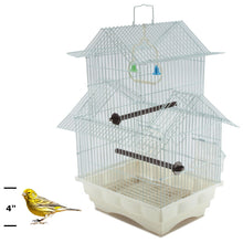Load image into Gallery viewer, Bird Cage 18" Hanging Wire Bird House WHITE