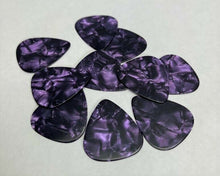 Load image into Gallery viewer, LOT of 10 PURPLE Tortoise - GUITAR PICKS Celluloid .48mm