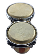Load image into Gallery viewer, BONGOS 7 & 8" inch SET NATURAL LIGHT WOOD DUAL DRUMS WORLD LATIN Percussion NEW