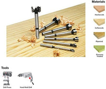 Load image into Gallery viewer, Drill Bit Set - Forstner 7 piece Professional Woodworking Drill Bit Set