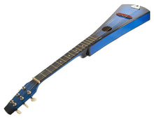 Load image into Gallery viewer, 35" Blue Acoustic Guitar Steel String Backpacker Hawaiian Travel with Gig Bag