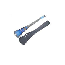 Load image into Gallery viewer, 35" Blue Acoustic Guitar Steel String Backpacker Hawaiian Travel with Gig Bag