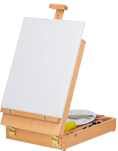 Desktop Artist Easel Portable Adjustable Tabletop Sketching Painting Organizer