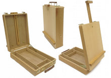 Load image into Gallery viewer, Desktop Artist Easel Portable Adjustable Tabletop Sketching Painting Organizer