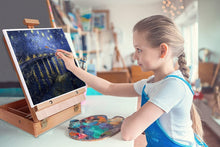 Load image into Gallery viewer, Desktop Artist Easel Portable Adjustable Tabletop Sketching Painting Organizer