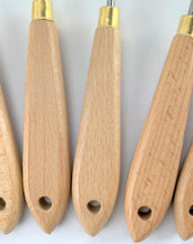 Load image into Gallery viewer, Professional 12 Piece Artist Palette Knife Set for Oil Paint, Natural Wood, New