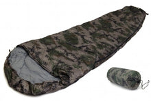 Load image into Gallery viewer, 8' Sleeping Bag for 20+ Degrees Fahrenheit - Mummy Style Digital Camo