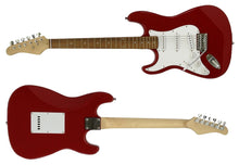 Load image into Gallery viewer, Zenison Southpaw Electric Guitar - Left Handed, Triple Pickups 3 - Red