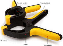Load image into Gallery viewer, 9" Nylon SPRING CLAMP Heavy Duty Gripping Anti-Slip 3" Jaw Opening Clamp