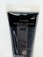 Load image into Gallery viewer, Black Acrylic Paint Large 200ml Professional Artist Paint Multiple Applications