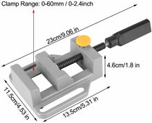 Load image into Gallery viewer, Quick Release Drill Press Vice - Tube and Rod Bench Clamp, Aprox 9in x 4.5in