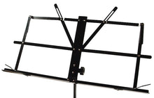 Load image into Gallery viewer, SHEET MUSIC STAND - MUSICAL SCORE NOTES TRIPOD Black Folding Carrying Bag NEW