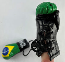 Load image into Gallery viewer, <p><strong>Mini Boxing Gloves BRAZIL Country Flag National Pride MMA Car Mirror Décor</strong></p>