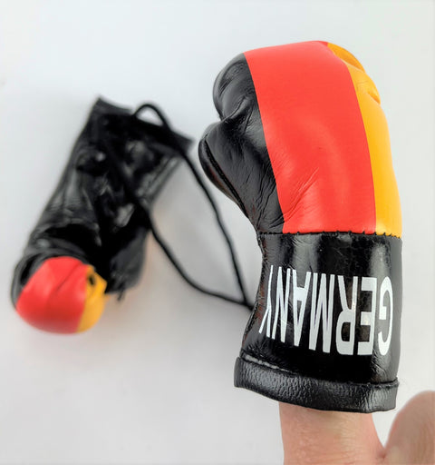 <p><strong>Mini Boxing Gloves GERMANY Country Flag National Pride MMA Car Mirror Décor</strong></p>