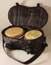 Load image into Gallery viewer, BONGO BAG 7+8" Pair - ROUNDED - Deluxe Padded Pockets Shoulder Strap TRAVEL GIG